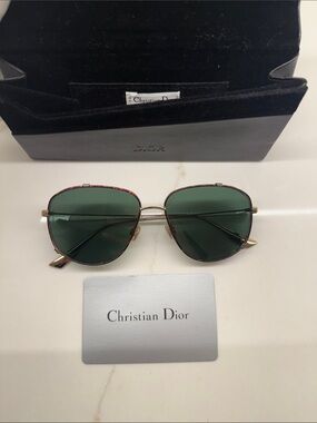 Authentic Dior monsieur 3 Gold Sunglasses with Case